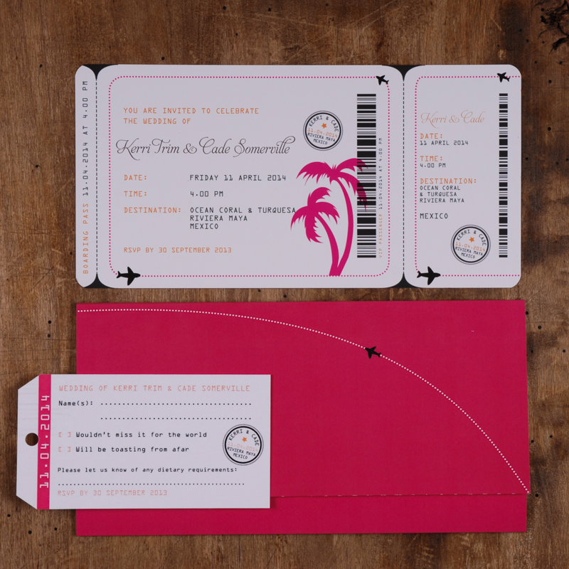 Boarding Pass Invitations