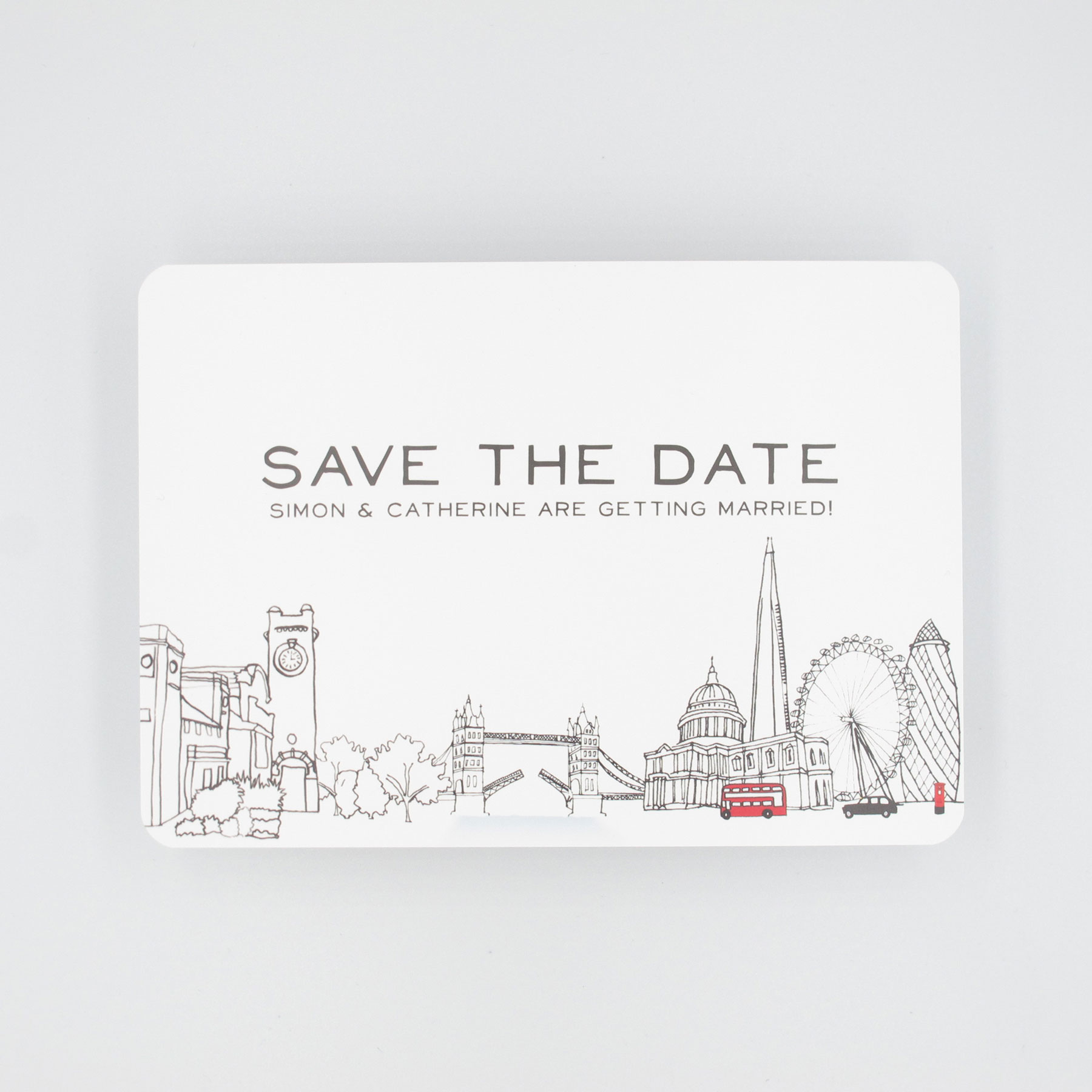 Bespoke London Save the Date cards