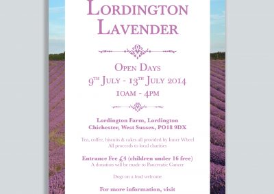 Open Day Invitation Lordington Lavender